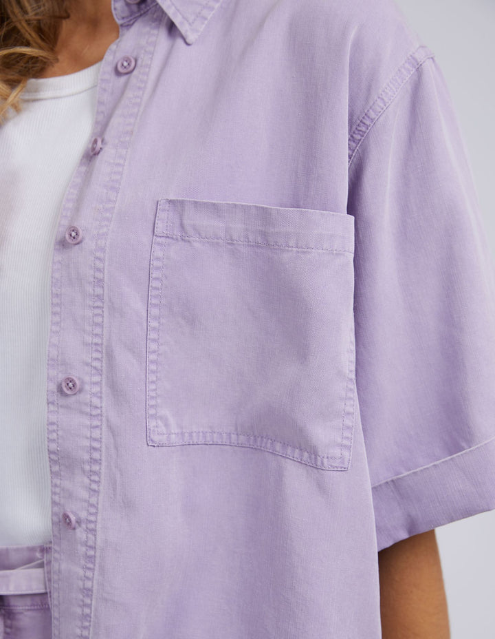 Elm Bliss Washed Shirt - Periwinkle
