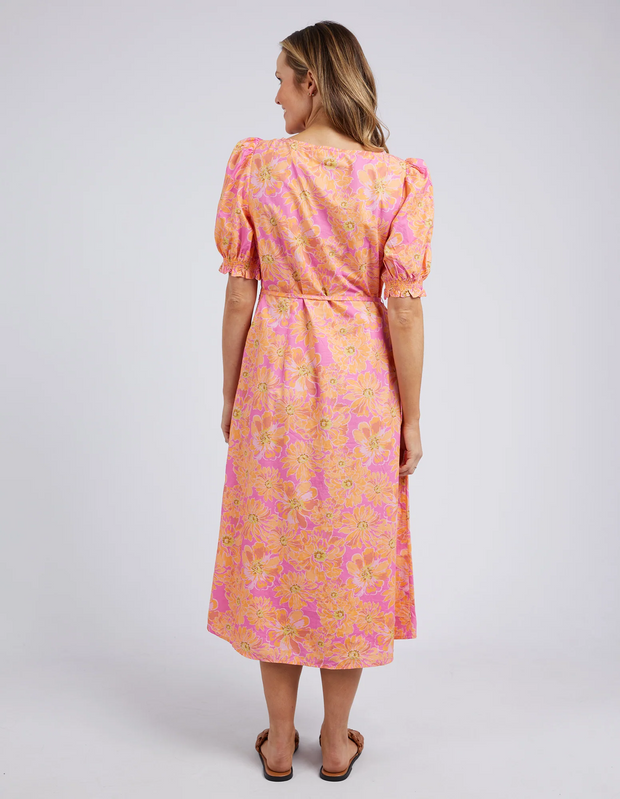Elm Fuchsia Floral Dress - Super Pink