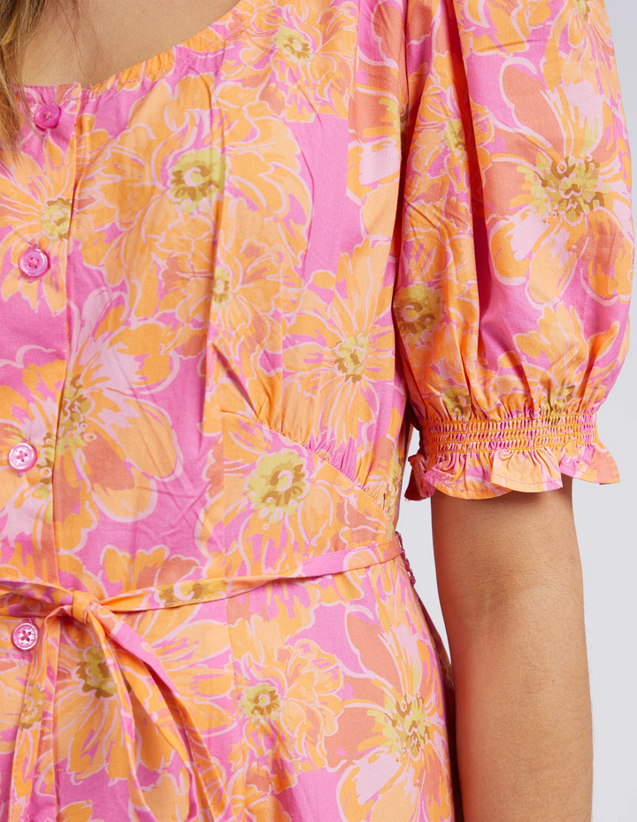 Elm Fuchsia Floral Dress - Super Pink