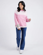 Elm Penny Stripe Knit - Powder Pink