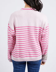 Elm Penny Stripe Knit - Powder Pink