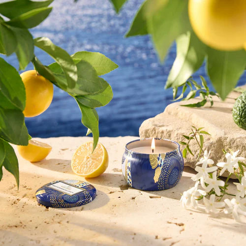 Mediterranean Lemon Decorative Tin Candle