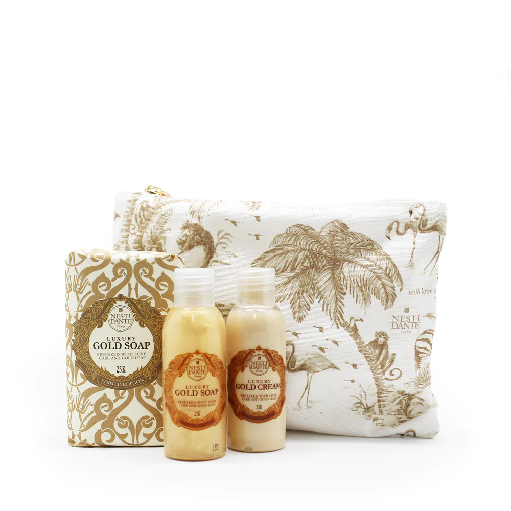 Nesti Dante Luxury Gold Travel Set
