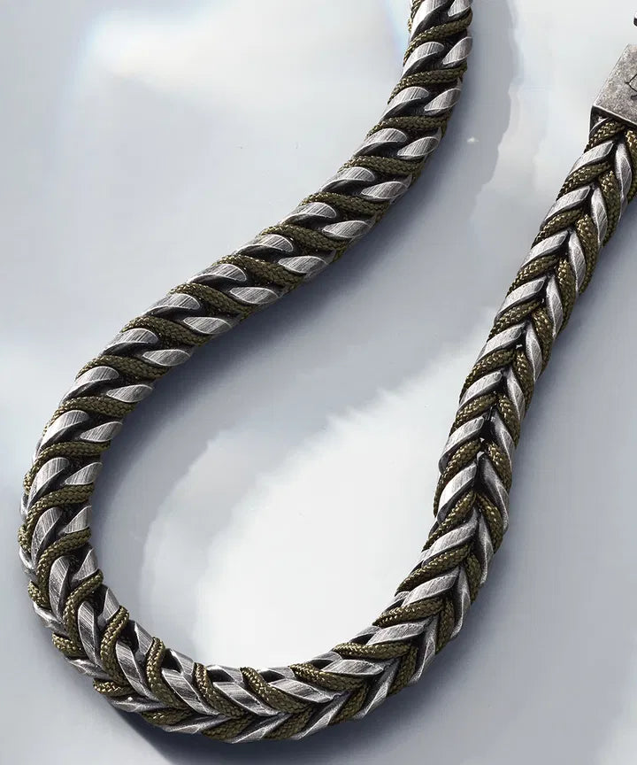 Catena Foxtail Men's Bracelet - Army Vintage