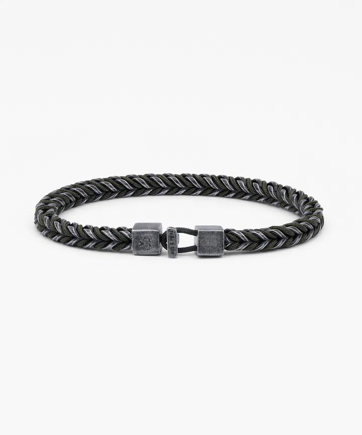 Catena Foxtail Men's Bracelet - Army Vintage