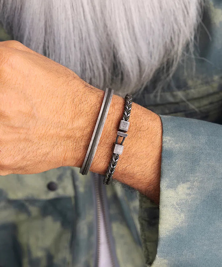 Catena Foxtail Men's Bracelet - Army Vintage