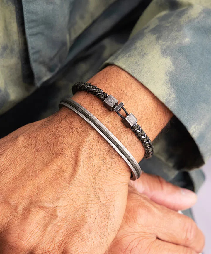 Catena Foxtail Men's Bracelet - Army Vintage