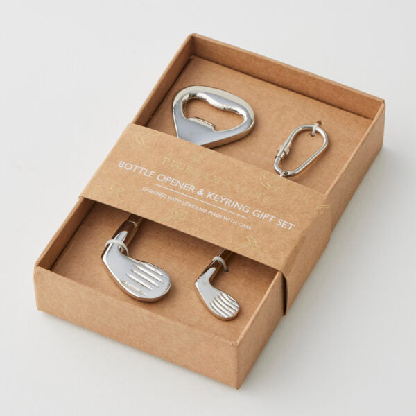 Golf Club Bottle Opener & Keyring Set