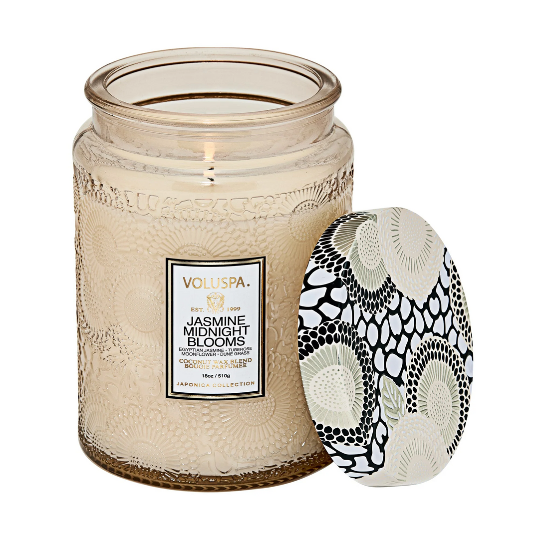 Voluspa Jasmine Midnight Blooms 100hr Candle