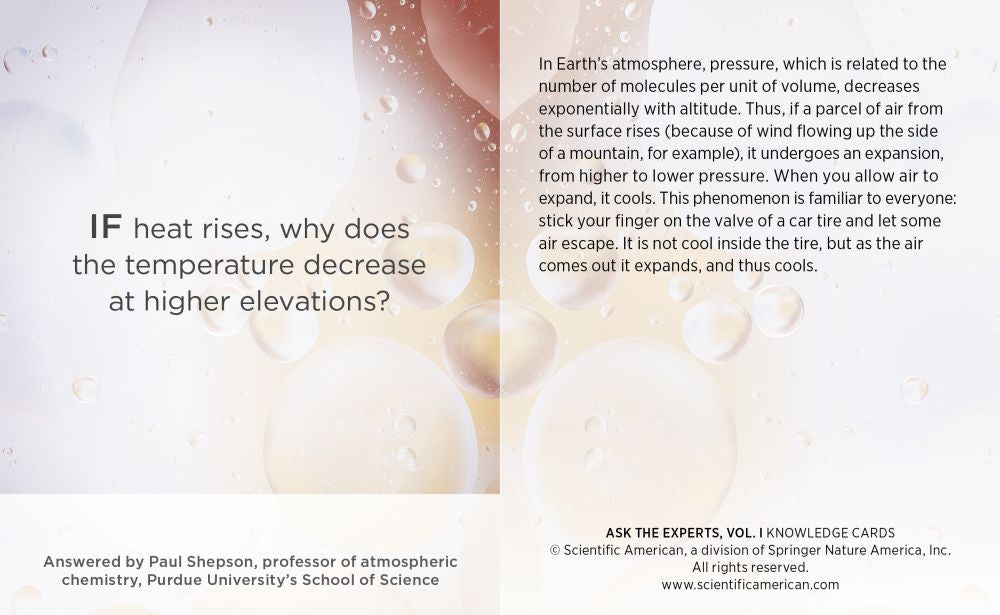 Knowledge Cards - Ask the Experts -Science Questions - Vol.1