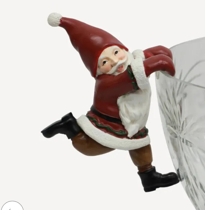 Vintage Pot Hanging Santas