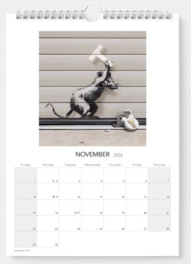 2026 Banksy Wall Calendar