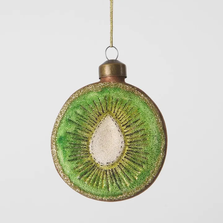 Sugared Kiwi Fruit Hanging Decoration
