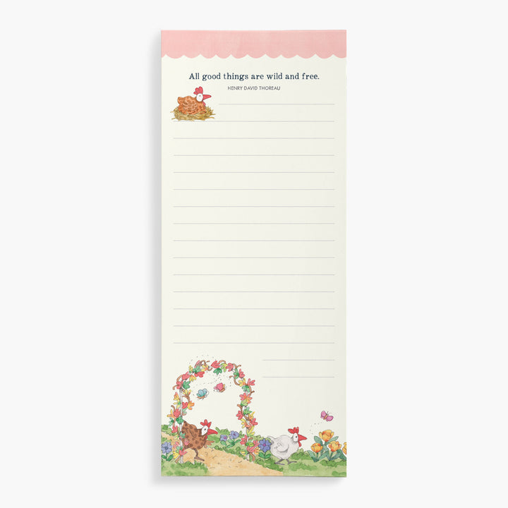 Twigseeds List Notepad - Chickens
