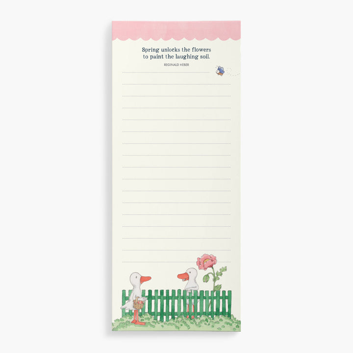 Twigseeds Magnetic List Notepad- Garden Fence