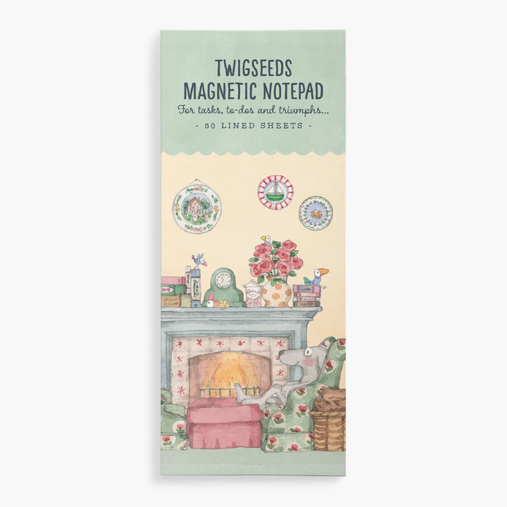 Twigseeds Magnetic List Notepad- Fireplace