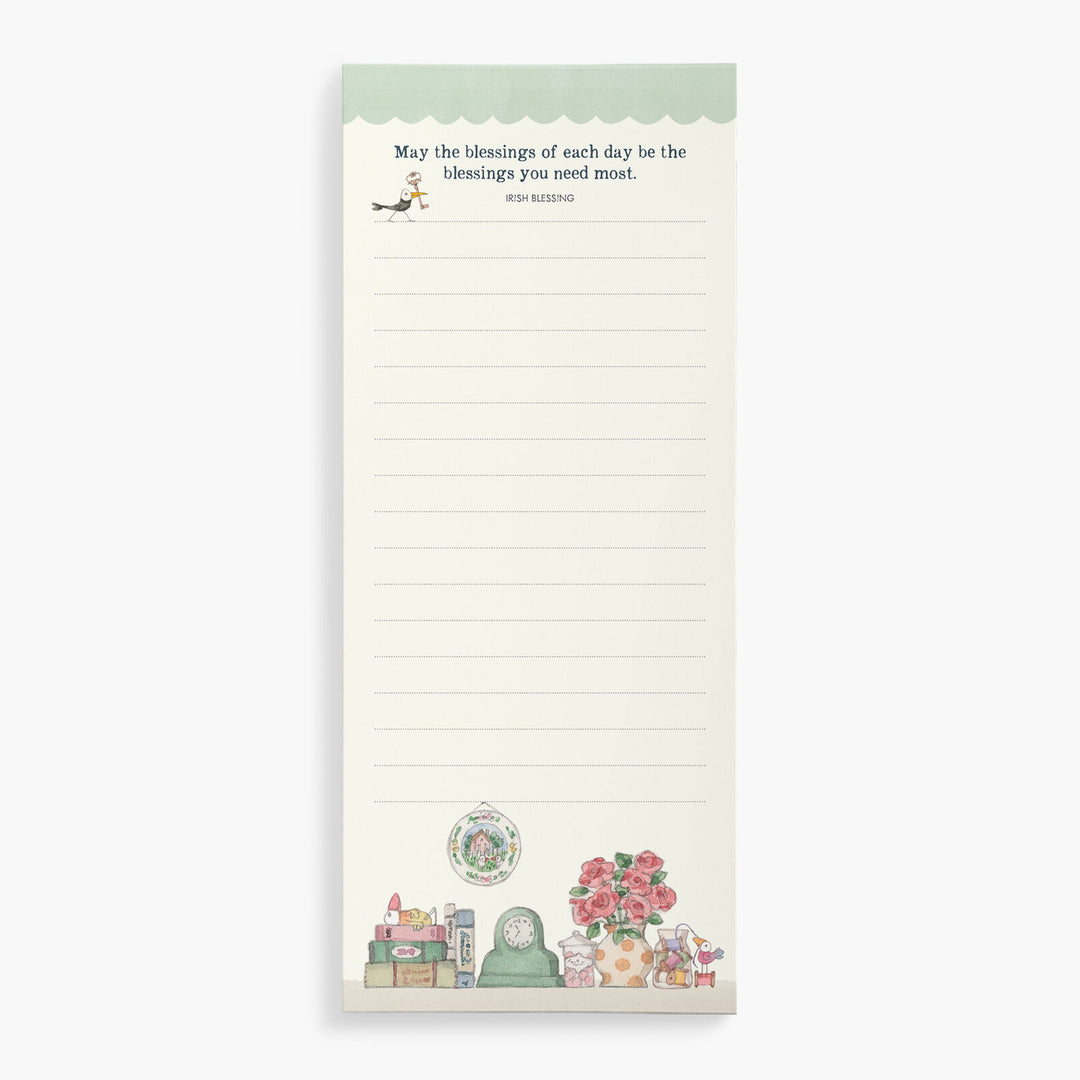 Twigseeds Magnetic List Notepad- Fireplace