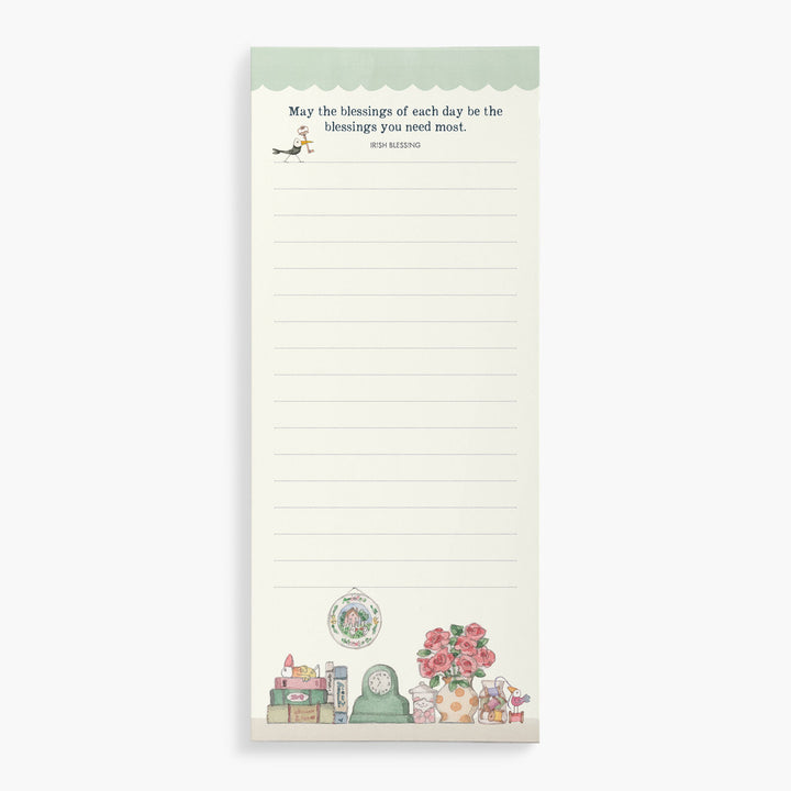 Twigseeds Magnetic List Notepad- Fireplace