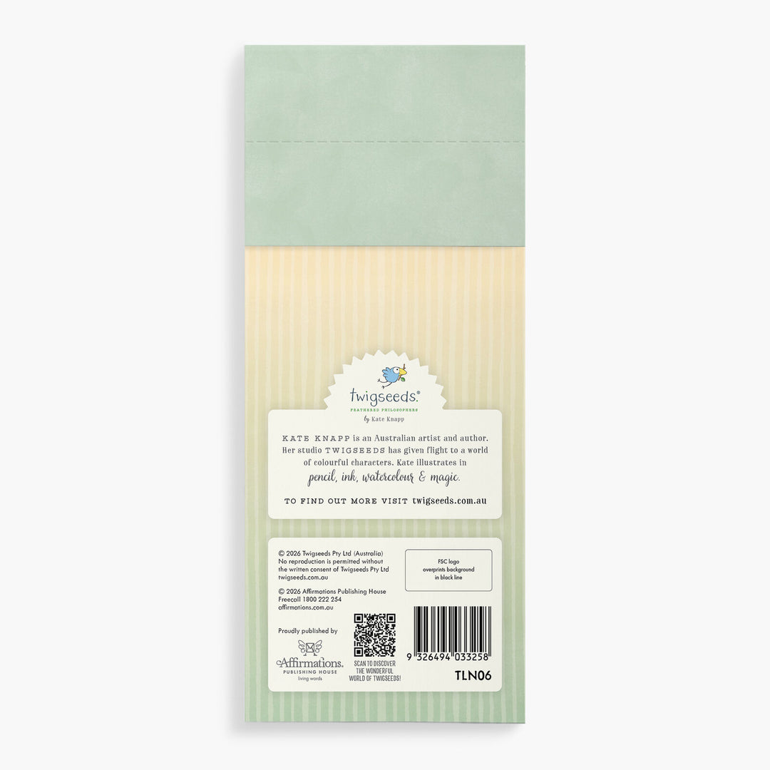 Twigseeds Magnetic List Notepad- Fireplace