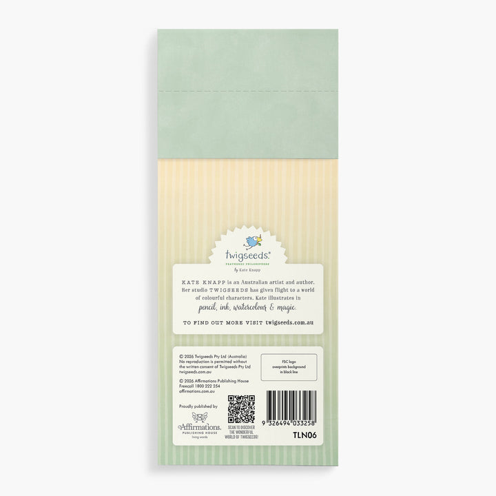 Twigseeds Magnetic List Notepad- Fireplace