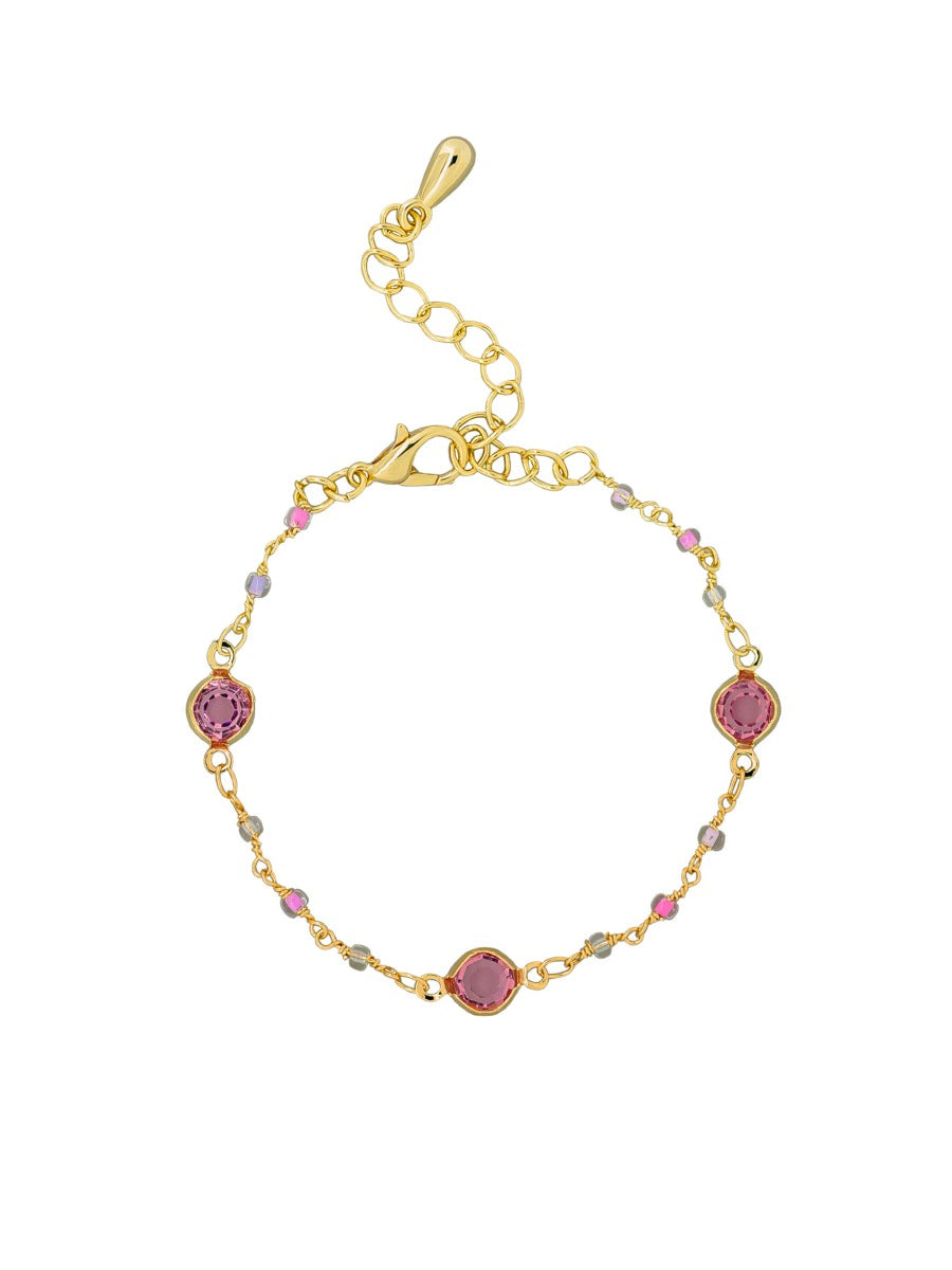Tiger Tree Pink Crystal Kate Bracelet