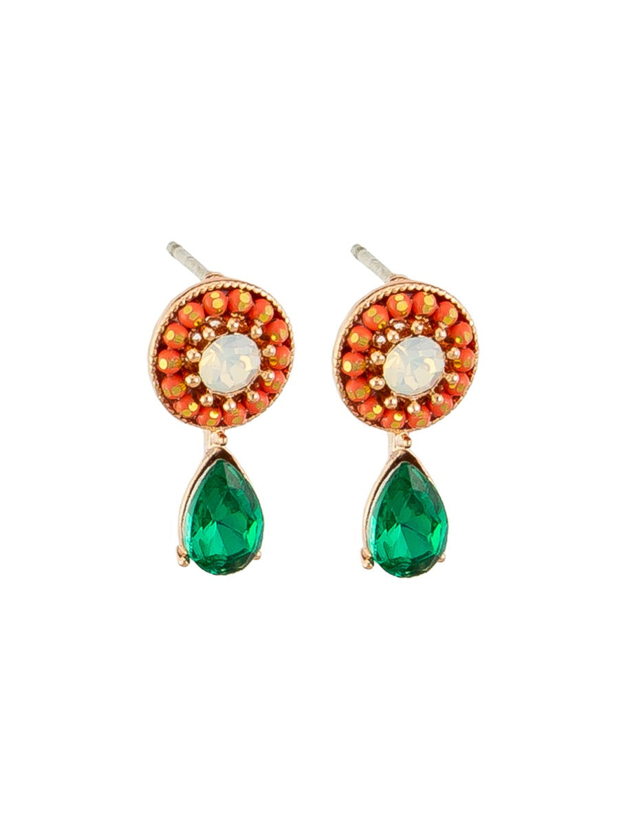 Tiger Tree Emerald Emily Earrings