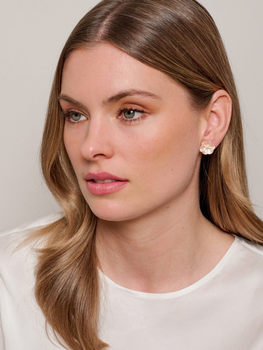 Tiger Tree Peach Cherry Blossom Studs