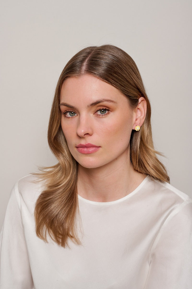 Tiger Tree Lemon Seaside Daisy Earrings