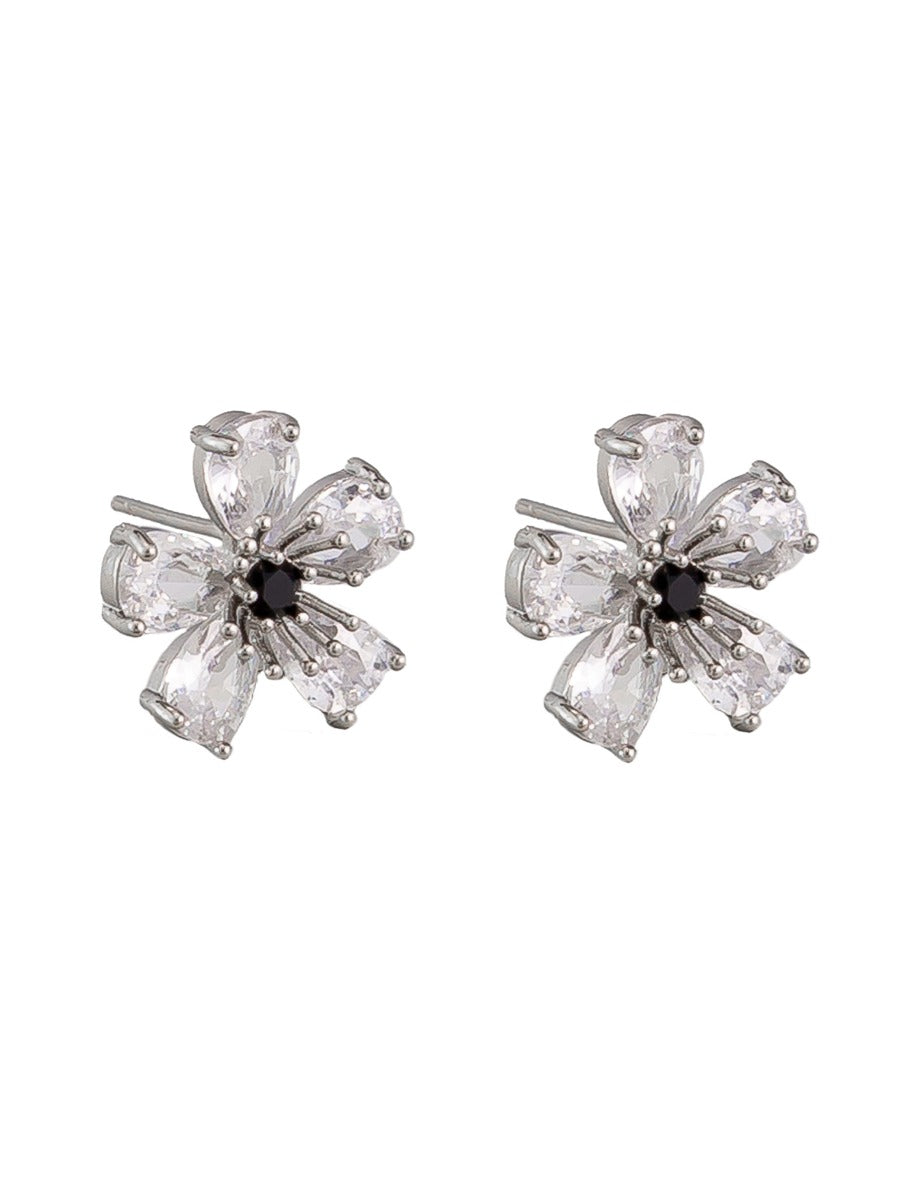 Tiger Tree Crystal Lottie Flower Earrings