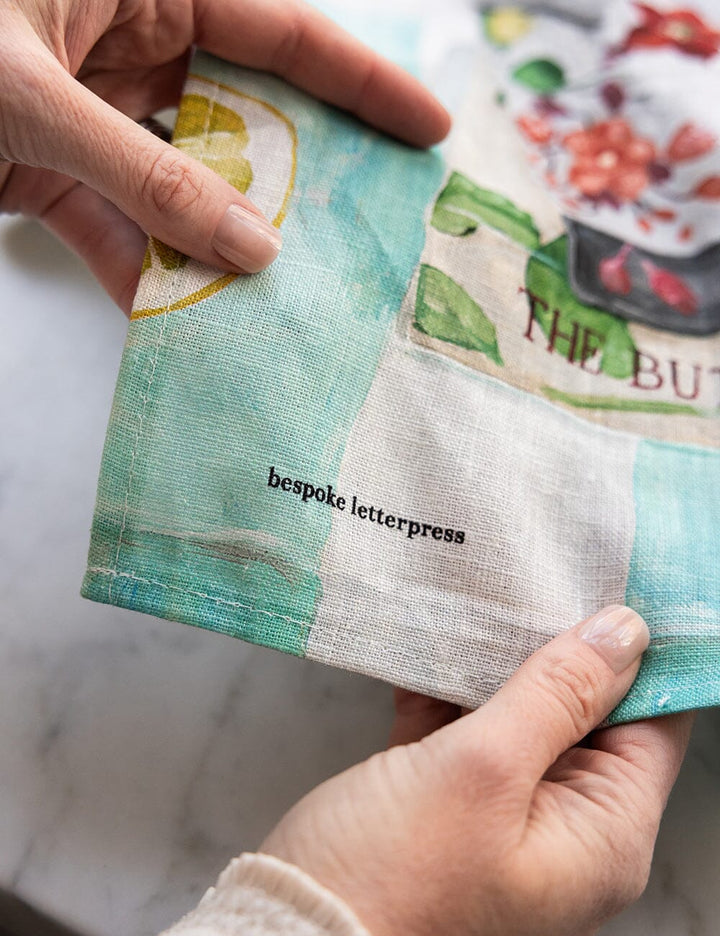 Native Wildflowers 100% Linen Tea Towel
