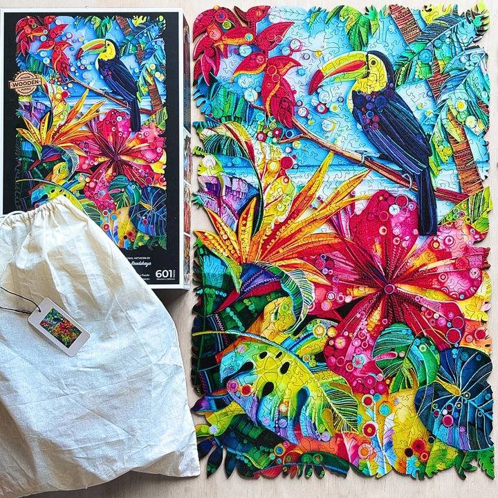 Tropical Vibes - 601 pcs - Wooden Puzzle