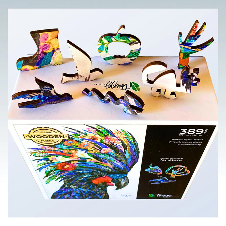 Wooden Jigsaw Puzzle - 389 pieces - Black Cockatoo