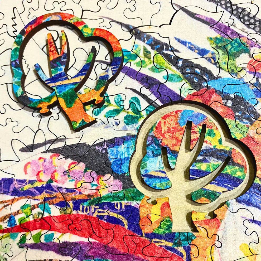 Wooden Jigsaw Puzzle - 389 pieces - Black Cockatoo