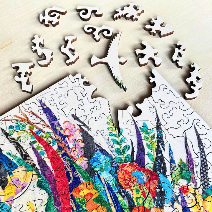 Wooden Jigsaw Puzzle - 389 pieces - Black Cockatoo