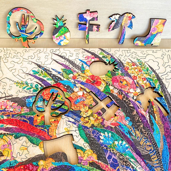 Wooden Jigsaw Puzzle - 389 pieces - Black Cockatoo