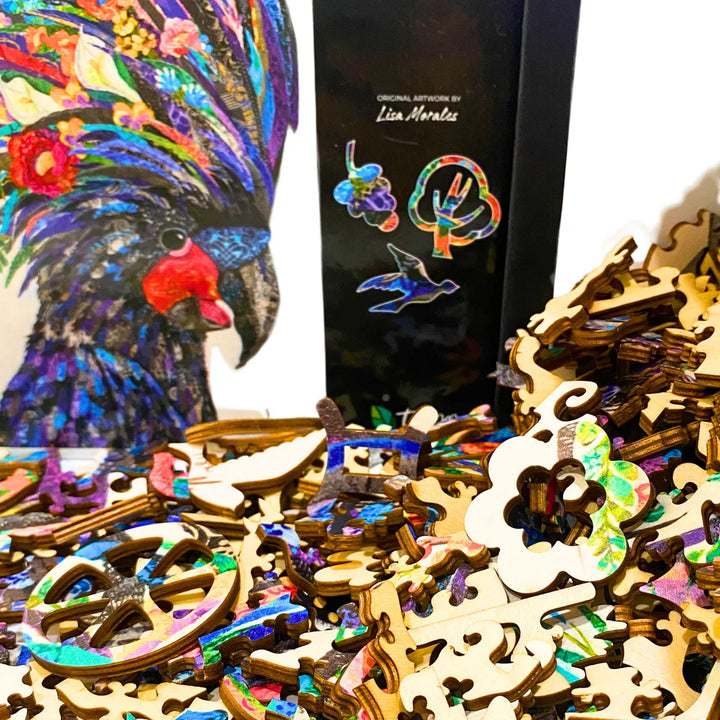 Wooden Jigsaw Puzzle - 389 pieces - Black Cockatoo