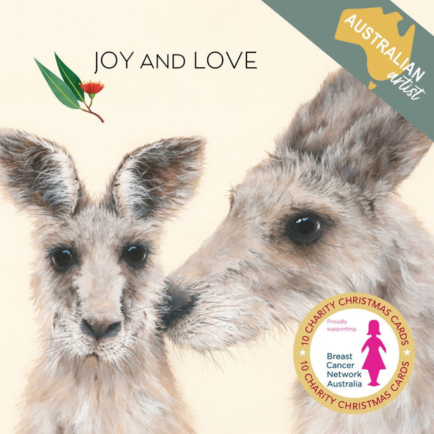 BCNA Charity Christmas Card Pack - Kangaroo Love