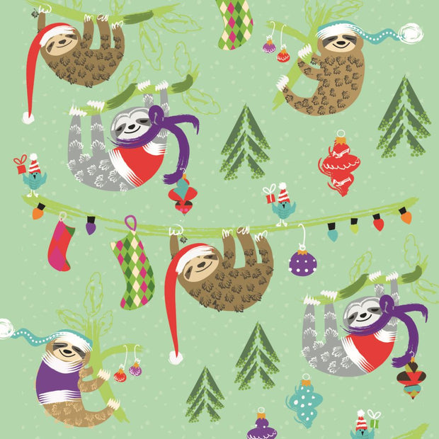 CMRI Charity Christmas Card Pack - Hanging Sloths