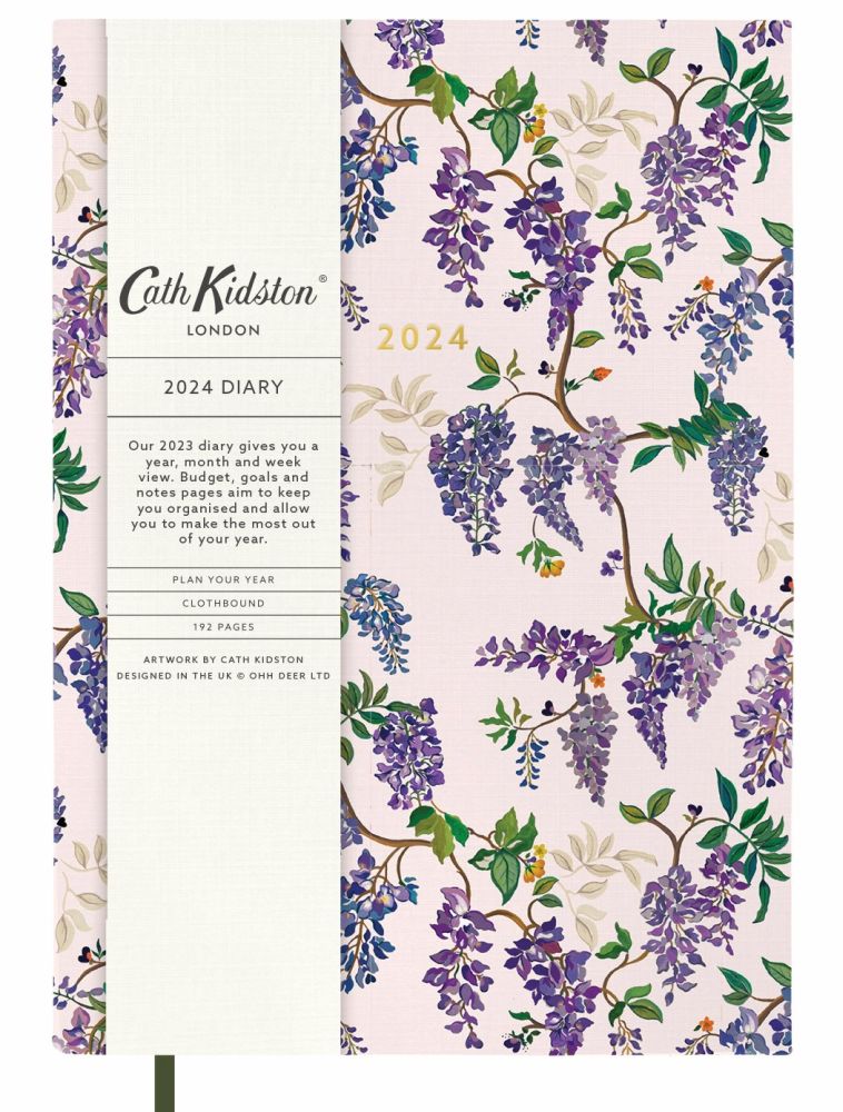 Cath Kidston 2024 A5 Diary - London Wisteria