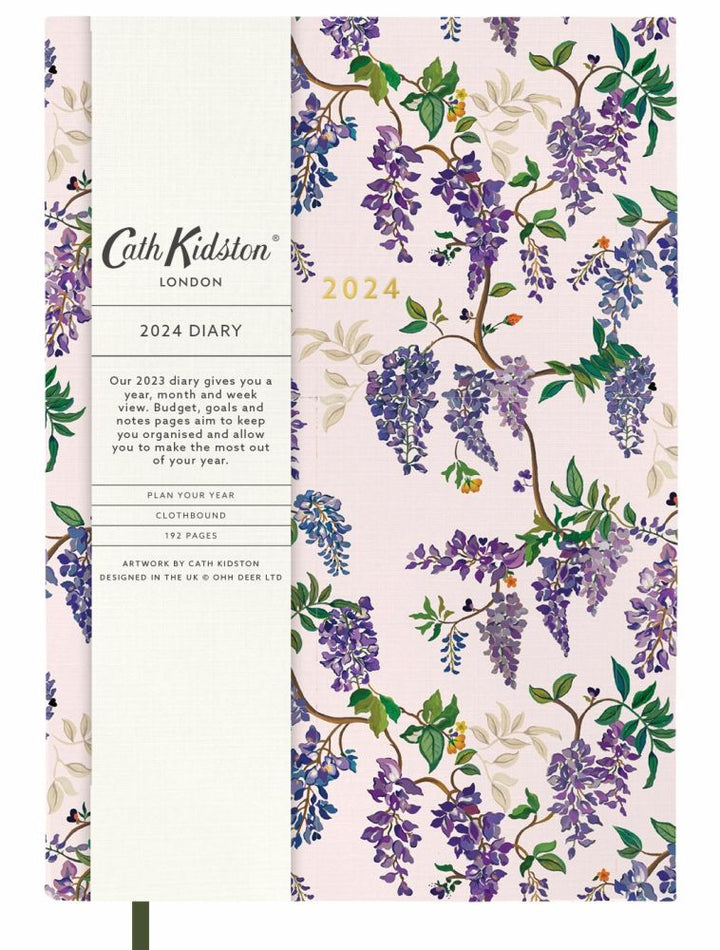 Cath Kidston 2024 A5 Diary - London Wisteria