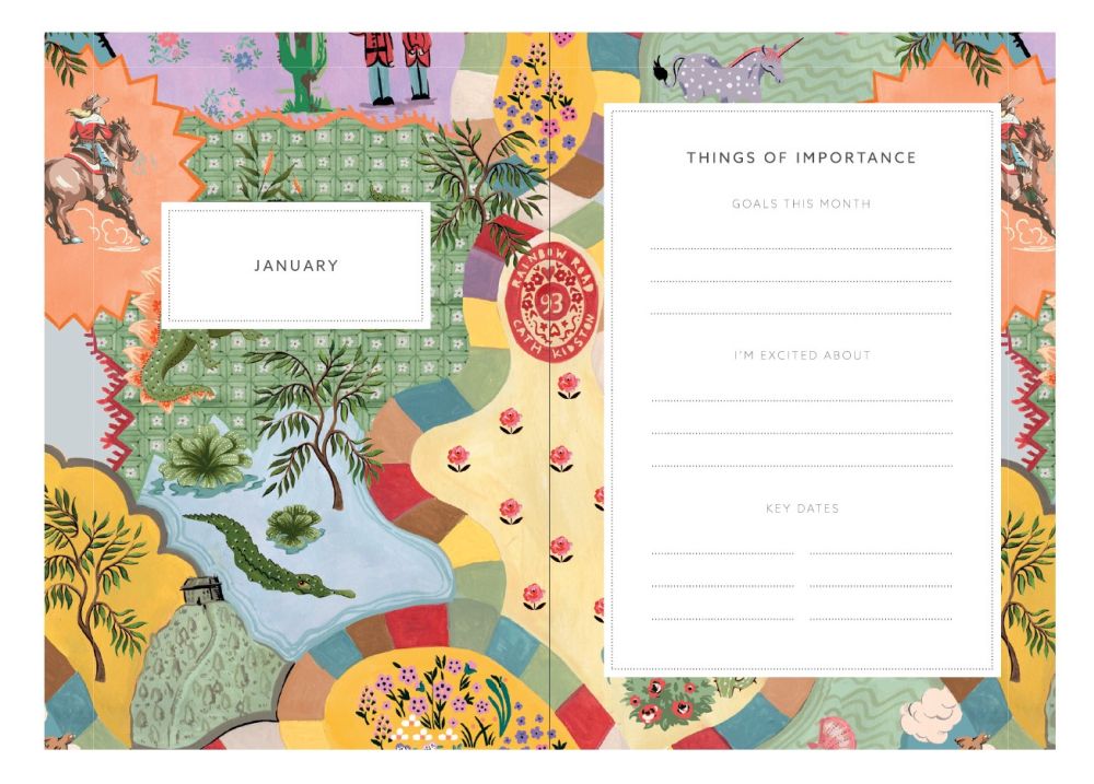 Cath Kidston 2024 A5 Diary - London Wisteria