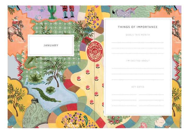 Cath Kidston 2024 A5 Diary - London Wisteria