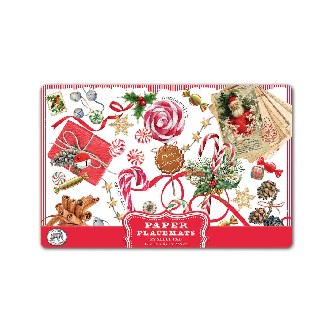 Michel Design Works Paper Peppermint Placemats