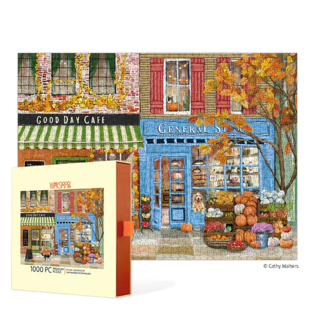 1000 Pc Puzzle - Autumn on Main - Slip Box
