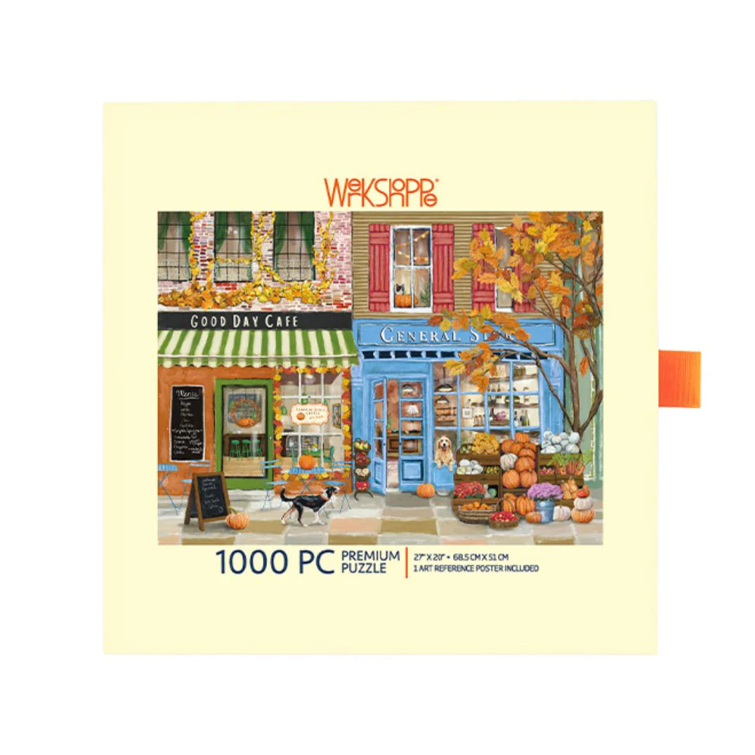 1000 Pc Puzzle - Autumn on Main - Slip Box
