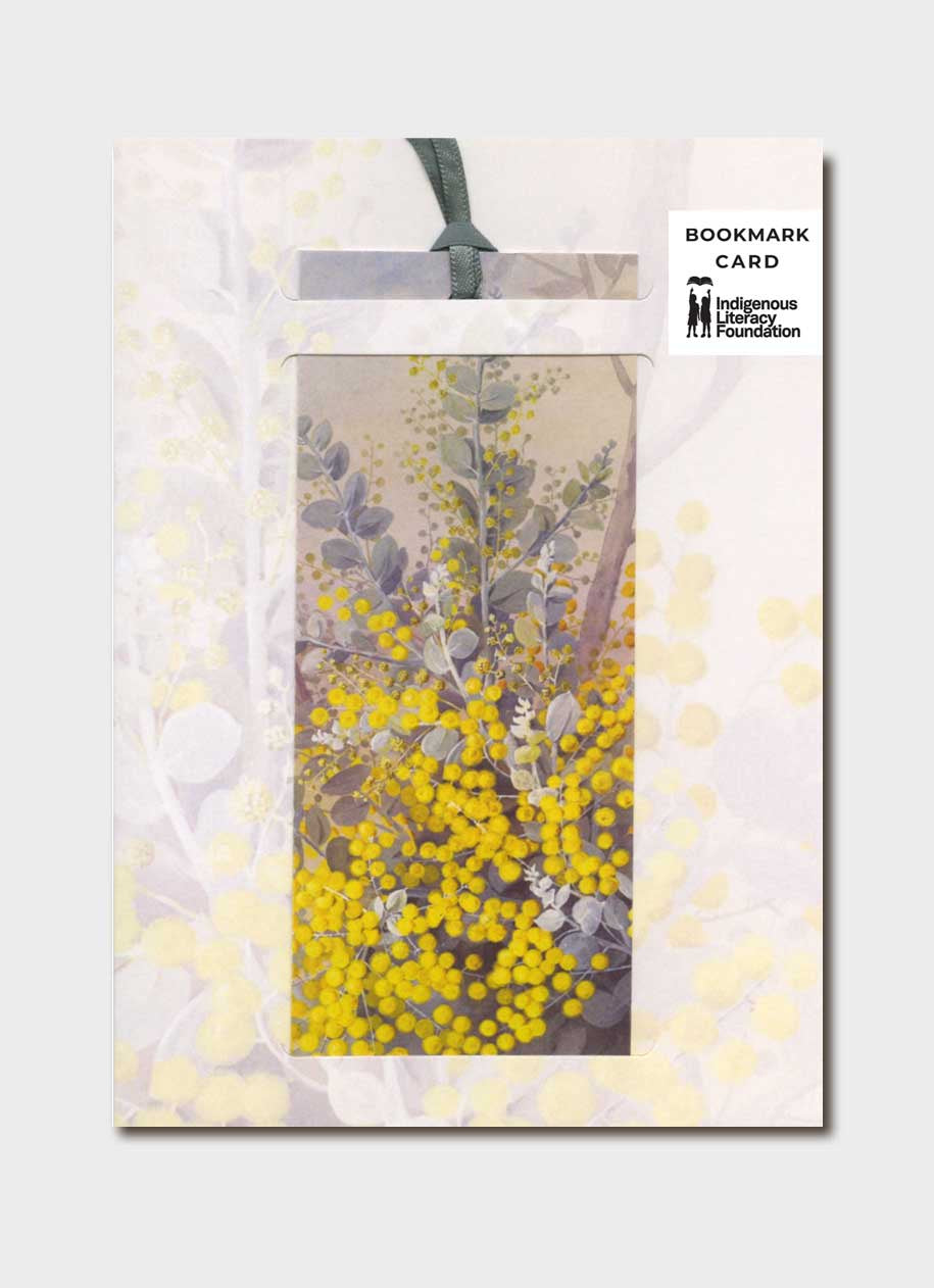 Wattle Bookmark Card