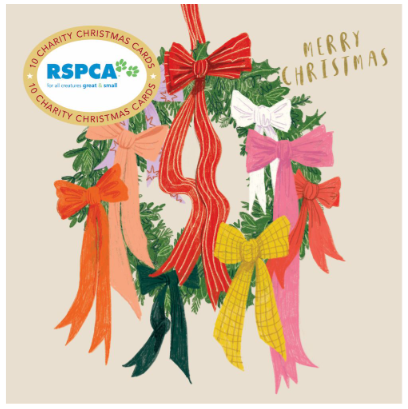 RSPCA Weath of Ribbions - Charity Christmas Card Pack