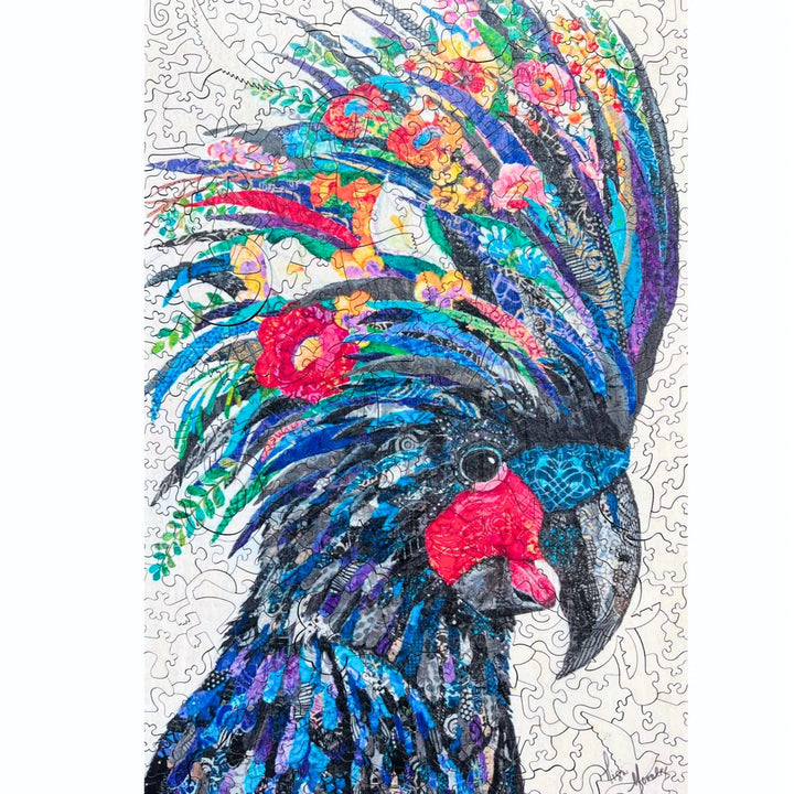 Wooden Jigsaw Puzzle - 389 pieces - Black Cockatoo