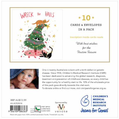 CMRI Wreck the Halls - Charity Christmas Card Pack