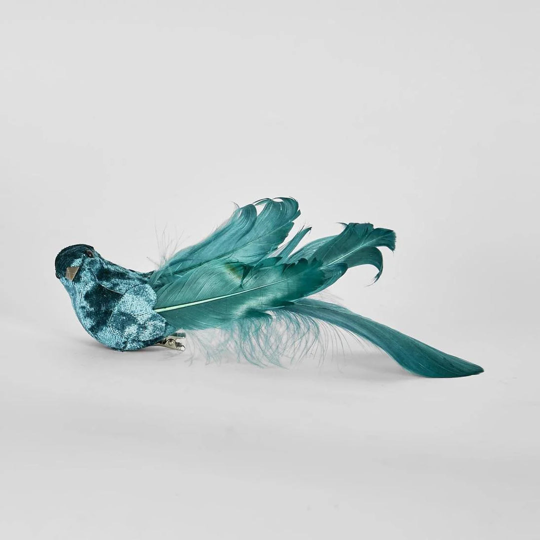 Delicia Blue Clip on Bird - Set of 6